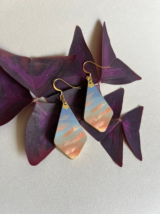 Boucles d’oreilles Coucher de Soleil. 1