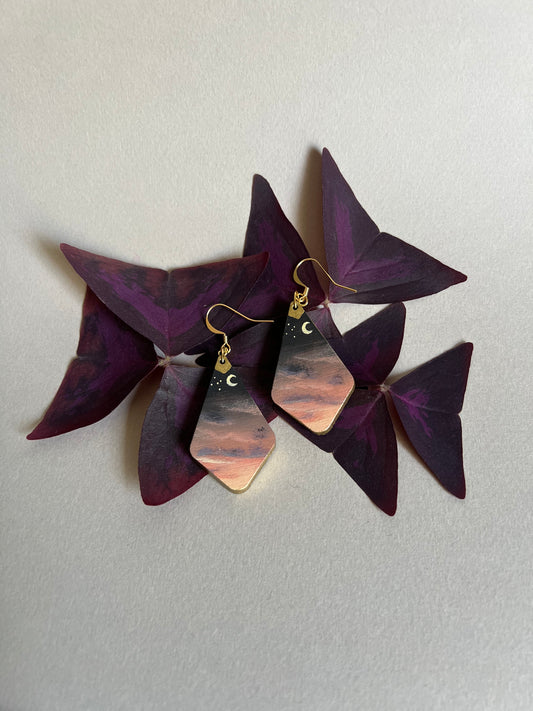 Boucles d’oreilles Coucher de Soleil. 10