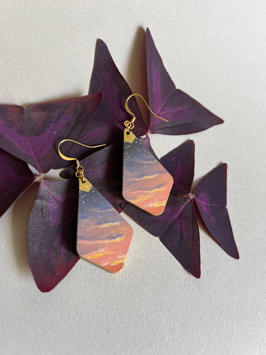 Boucles d’oreilles Coucher de Soleil. 6