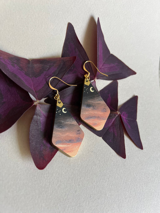 Boucles d’oreilles Coucher de Soleil. 10