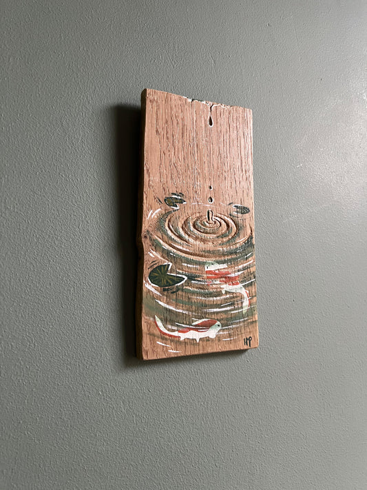 Goutte d’eau et Carpes Koï