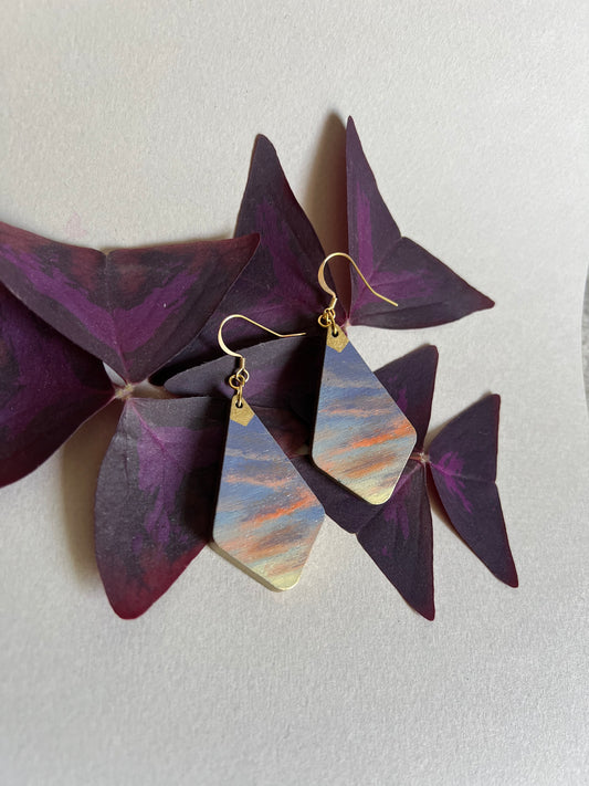 Boucles d’oreilles Coucher de Soleil. 9
