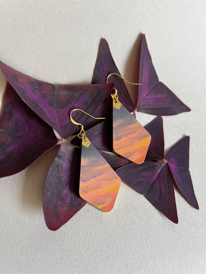 Boucles d’oreilles Coucher de Soleil. 5