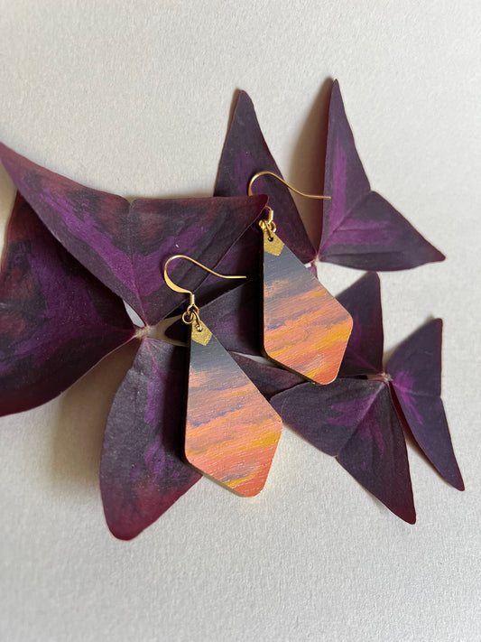 Boucles d’oreilles Coucher de Soleil. 5