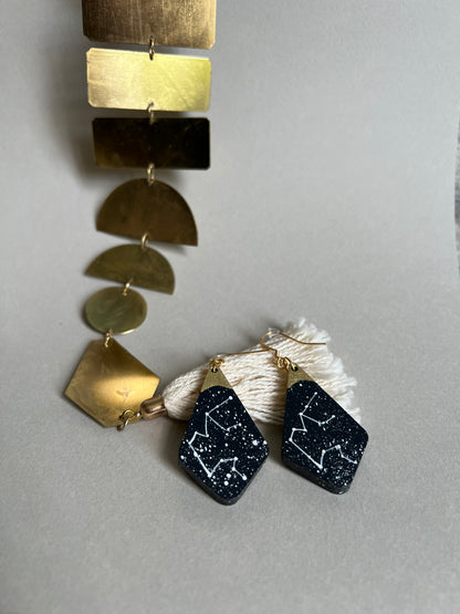 Boucles d’oreilles Constellation du Verseau