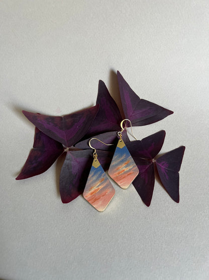 Boucles d’oreilles Coucher de Soleil. 8