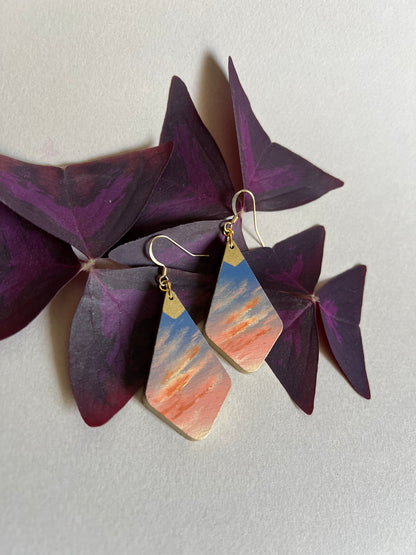 Boucles d’oreilles Coucher de Soleil. 8