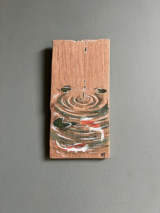 Goutte d’eau et Carpes Koï