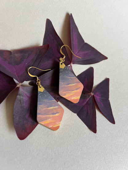 Boucles d’oreilles Coucher de Soleil. 6