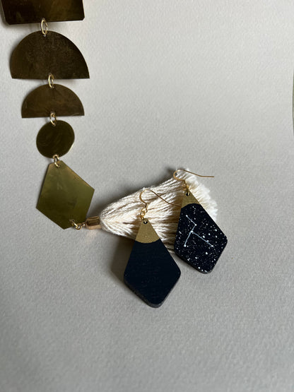 Boucles d’oreilles Constellation du Cancer