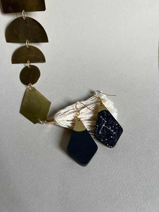 Boucles d’oreilles Constellation du Cancer