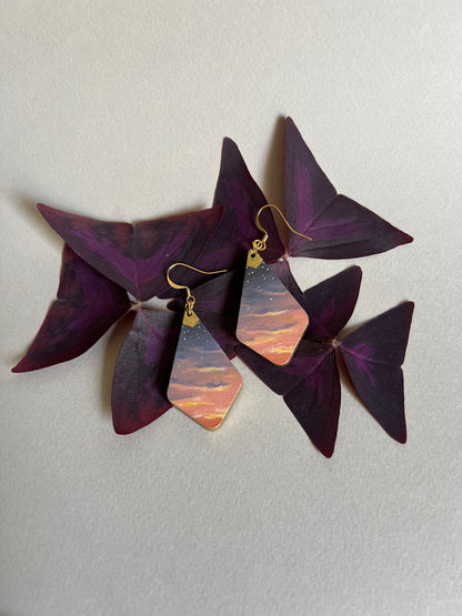 Boucles d’oreilles Coucher de Soleil. 6