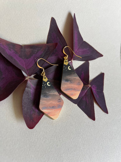Boucles d’oreilles Coucher de Soleil. 10