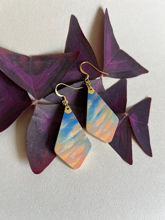 Boucles d’oreilles Coucher de Soleil. 3