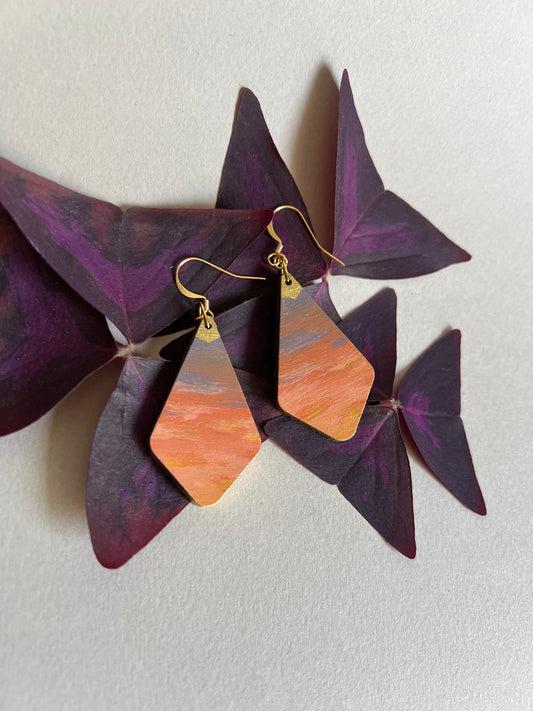 Boucles d’oreilles Coucher de Soleil. 2