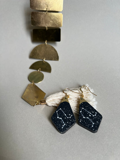 Boucles d’oreilles Constellation du Gémeau