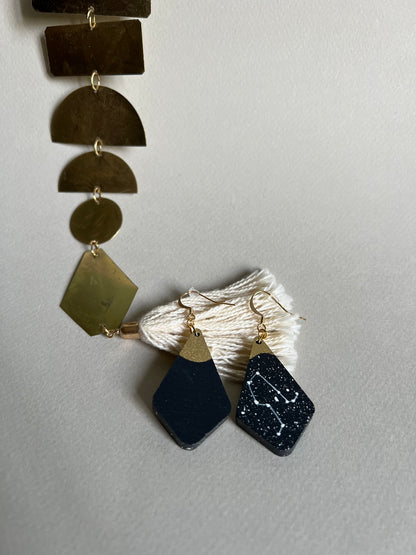 Boucles d’oreilles Constellation du Gémeau