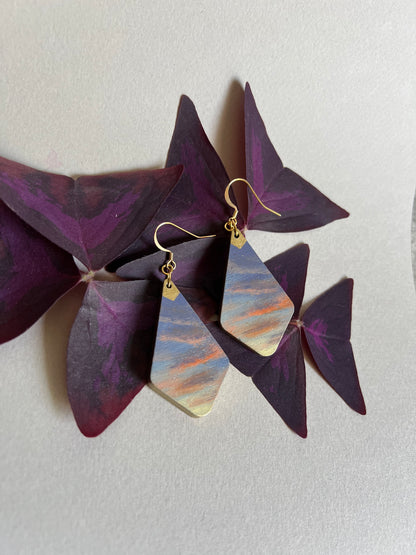 Boucles d’oreilles Coucher de Soleil. 9