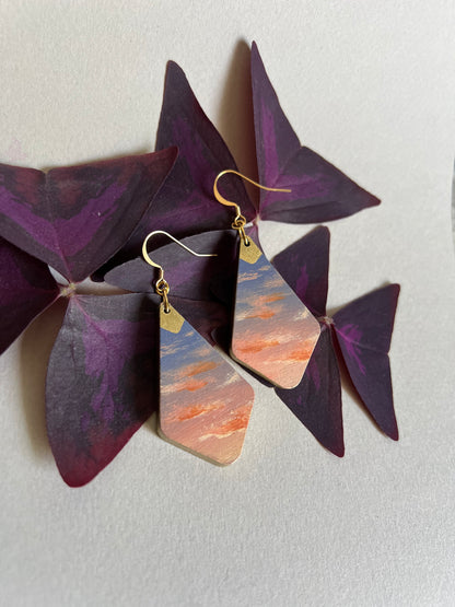 Boucles d’oreilles Coucher de Soleil. 4