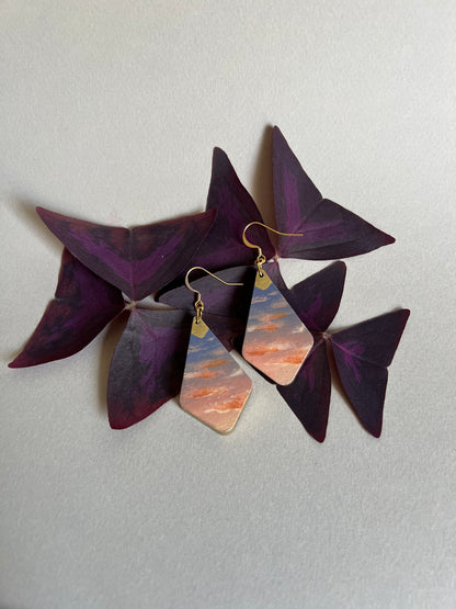 Boucles d’oreilles Coucher de Soleil. 4