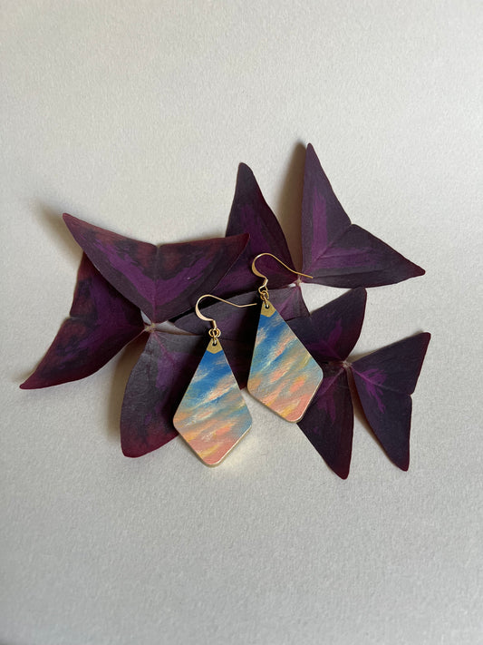 Boucles d’oreilles Coucher de Soleil. 3