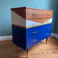 Commode vintage color block