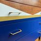 Commode vintage color block