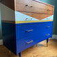 Commode vintage color block