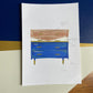 Commode vintage color block