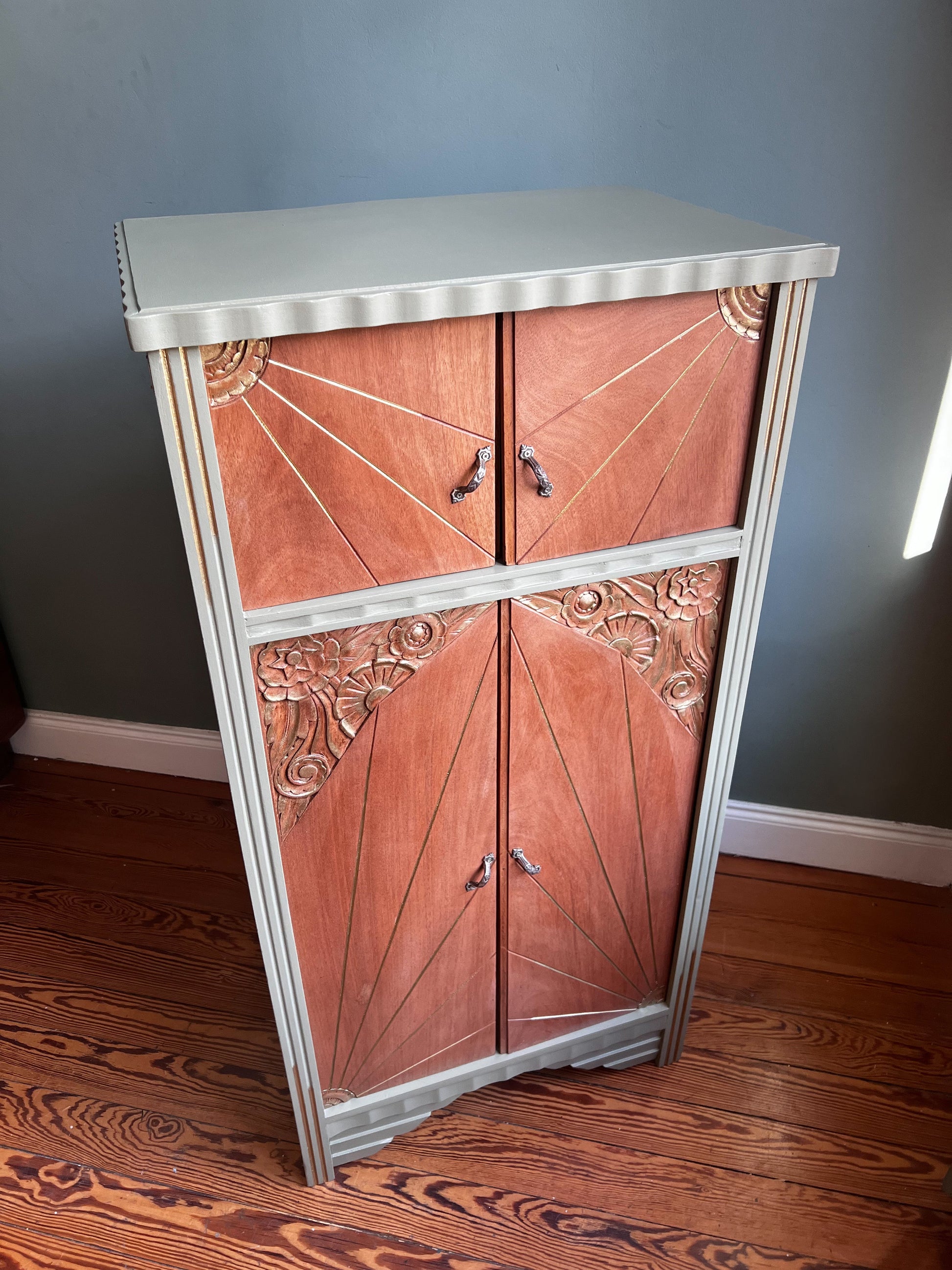 Meuble à musique vert sauge - Octone Atelier