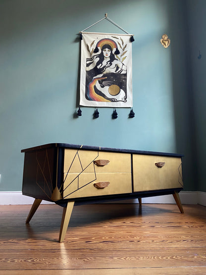 Meuble bas motif Art déco - Octone Atelier